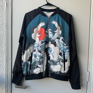 Jacket with dragon print